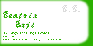 beatrix baji business card